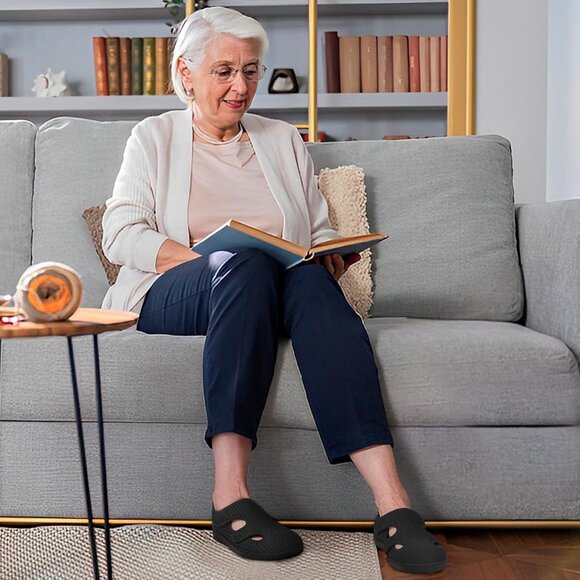 Diabetic Shoes for Women Adjustable Extra Wide Barefoot Walking Shoes for Swolle - Picture 6 of 7